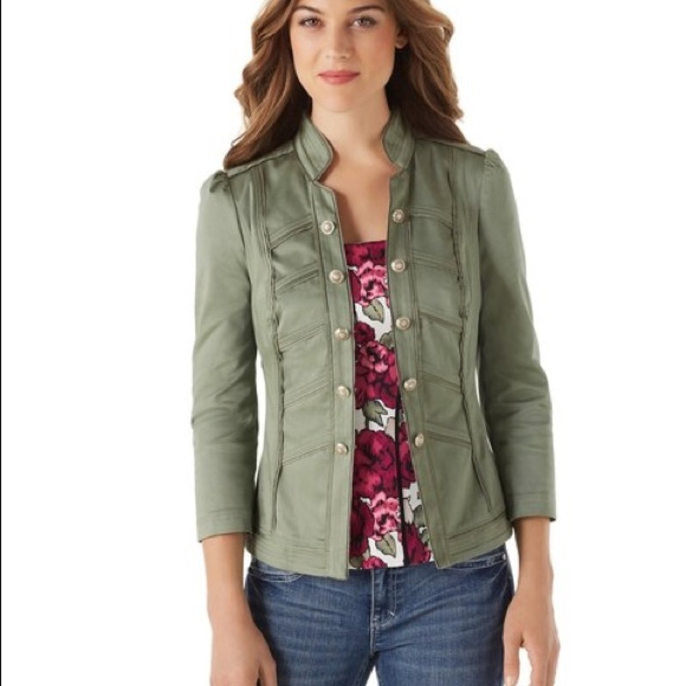 WHBM green blazer